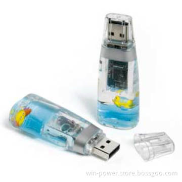 Custom Liquid USB Flash Drive with Floater for Promotion (USB-258)